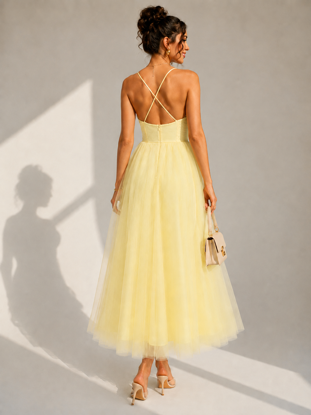 Charlotte™ | Cinched Waist Midi Dress