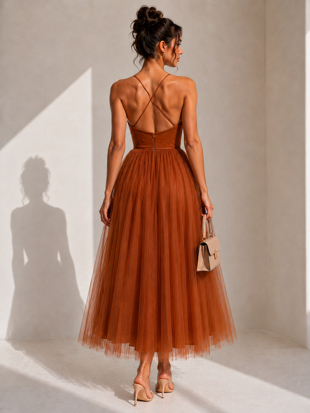 Charlotte™ | Cinched Waist Midi Dress