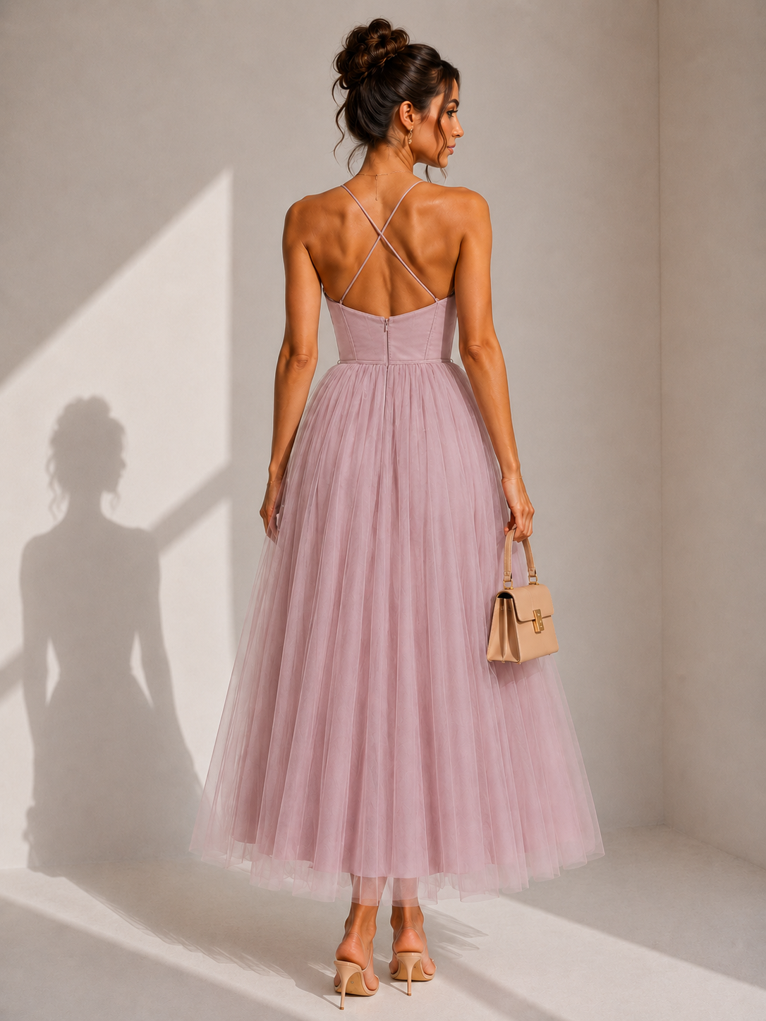 Charlotte™ | Cinched Waist Midi Dress