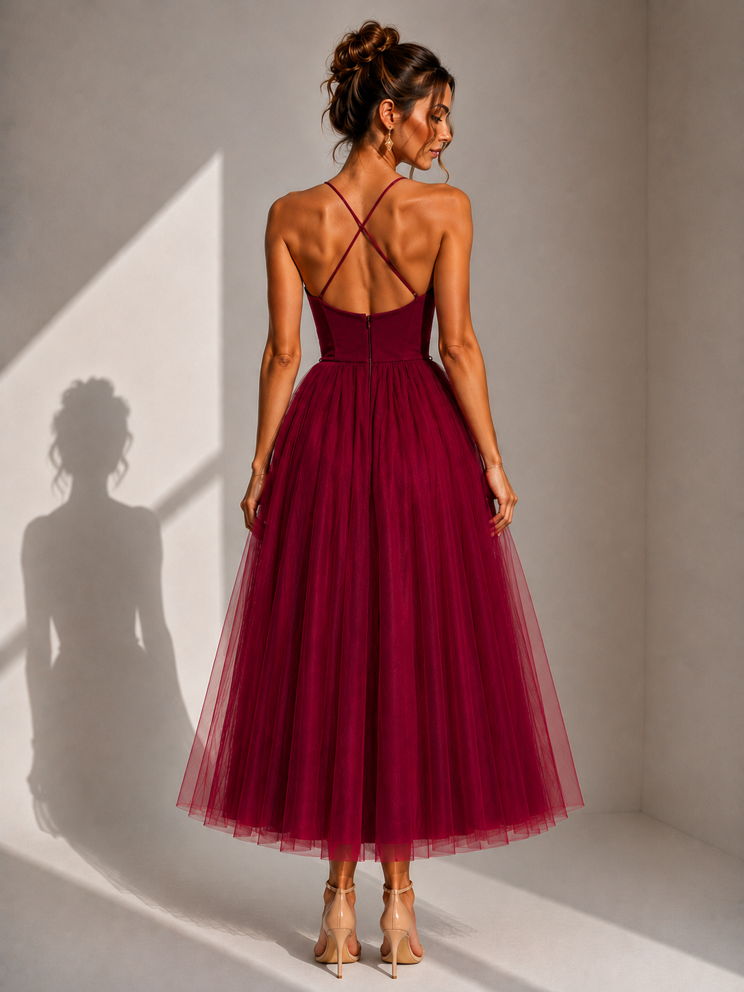 Charlotte™ | Cinched Waist Midi Dress