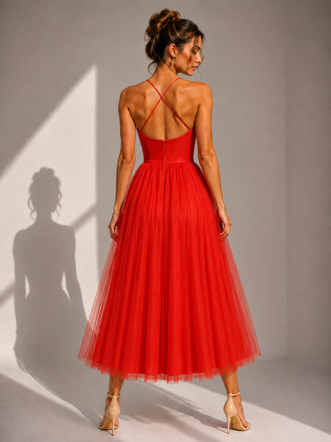 Charlotte™ | Cinched Waist Midi Dress