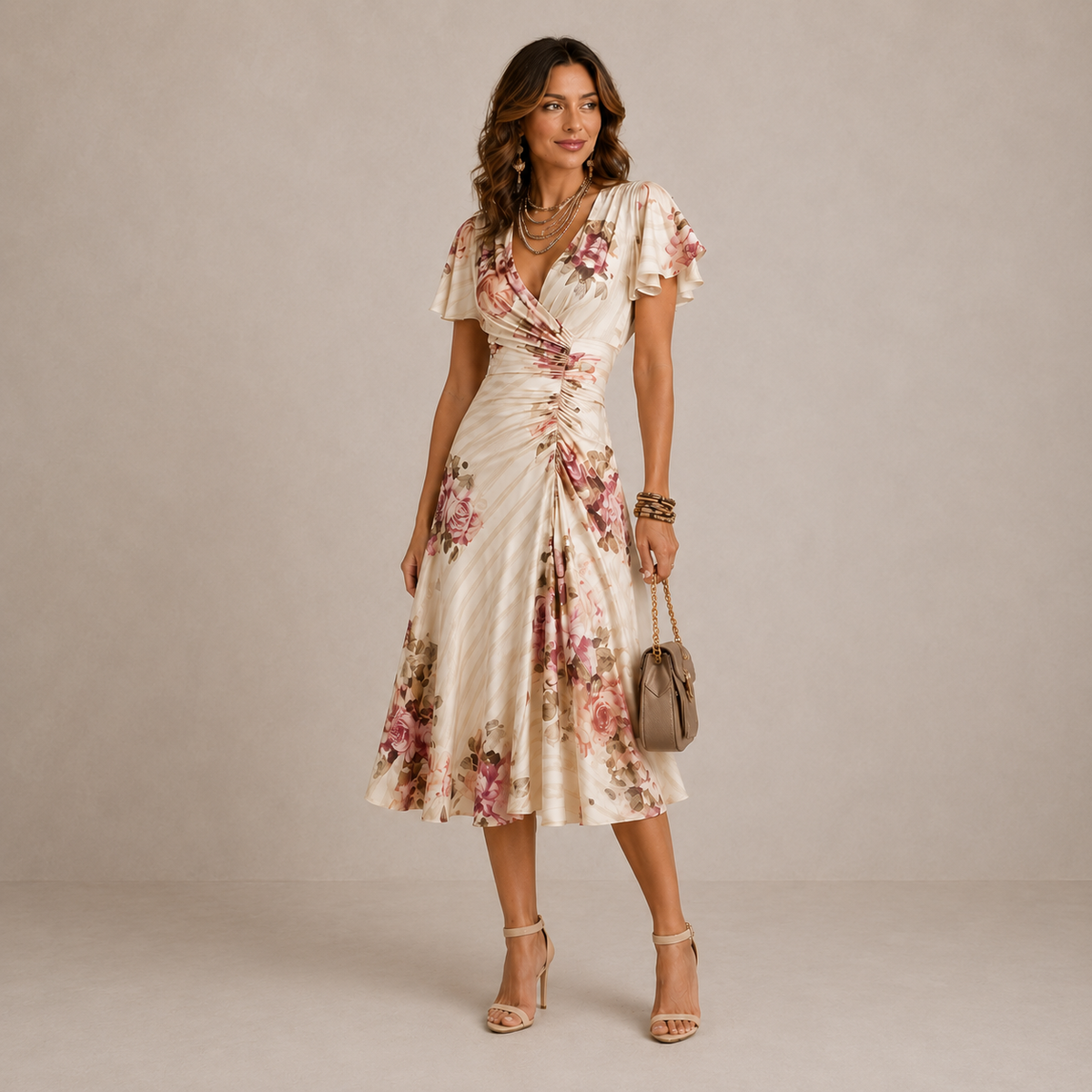 Sophie™ | Pleated Midi Dress