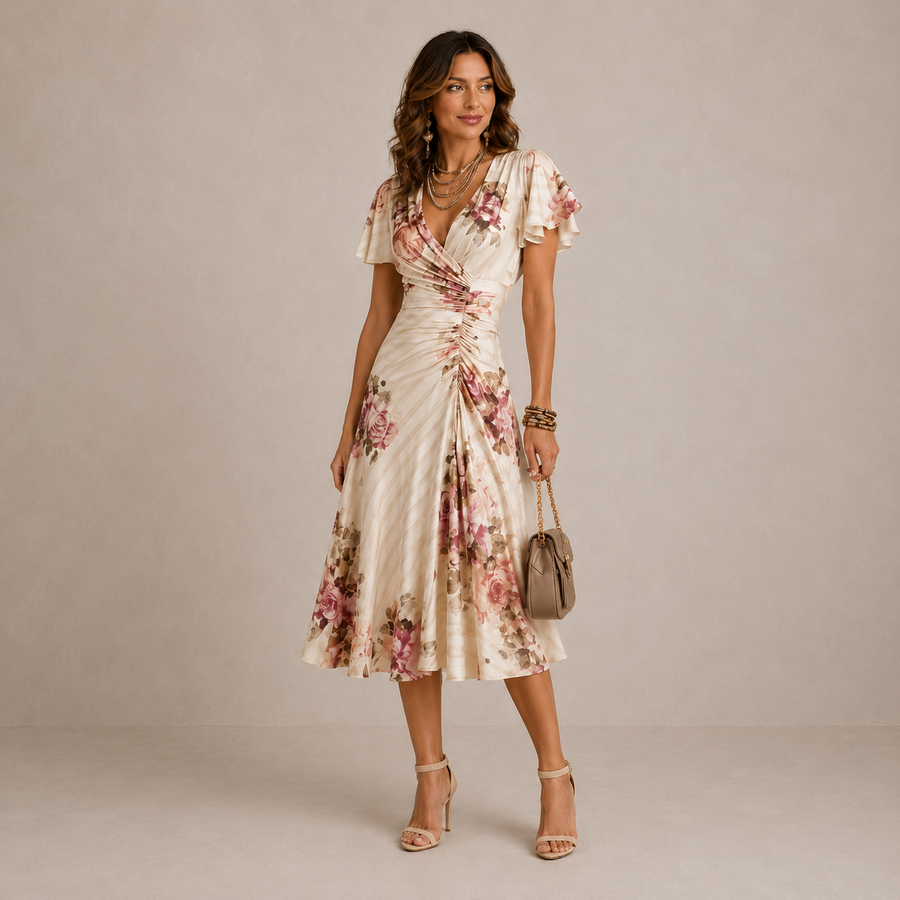 Sophie™ | Pleated Midi Dress