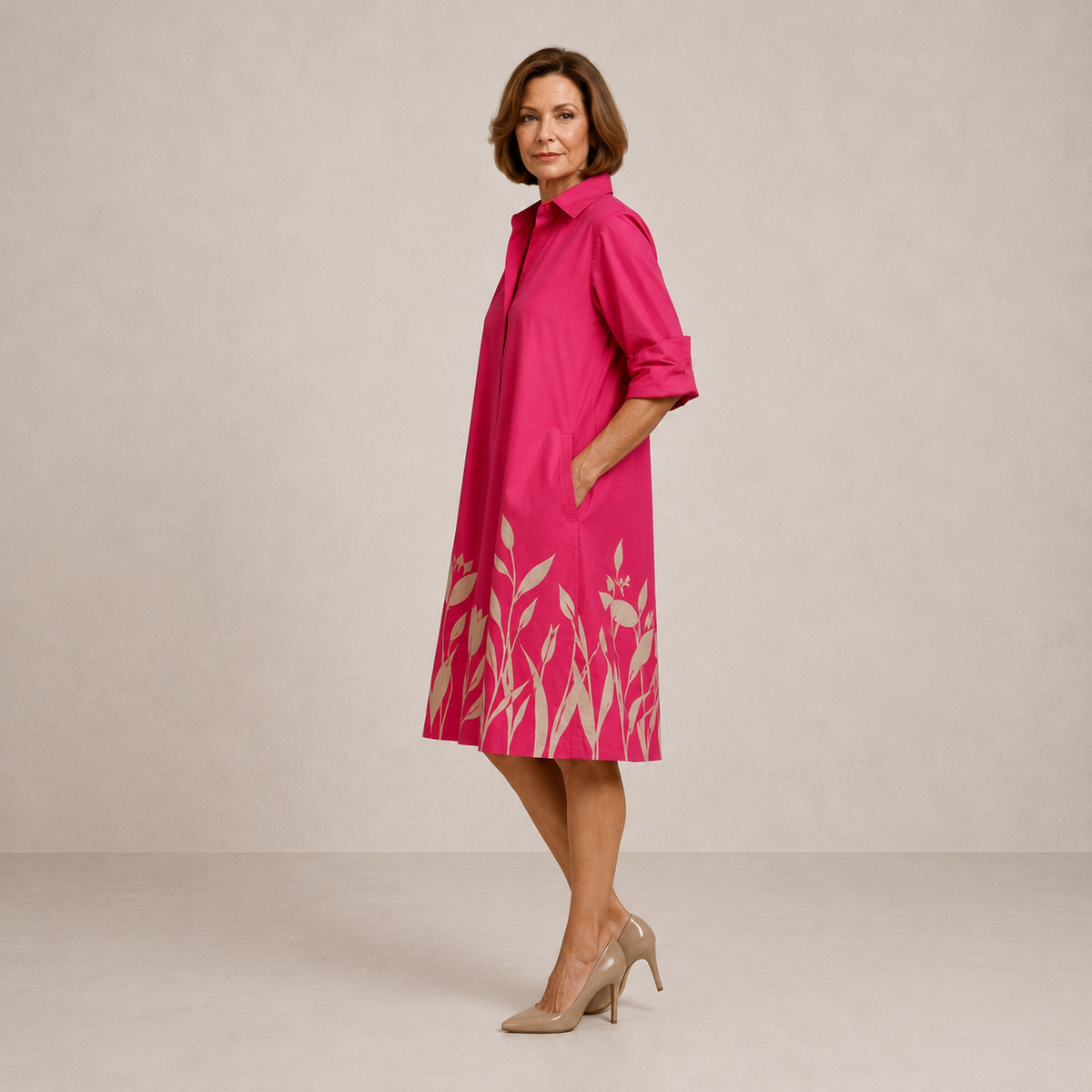 Renee™ | Relaxed Flowy Midi Dress
