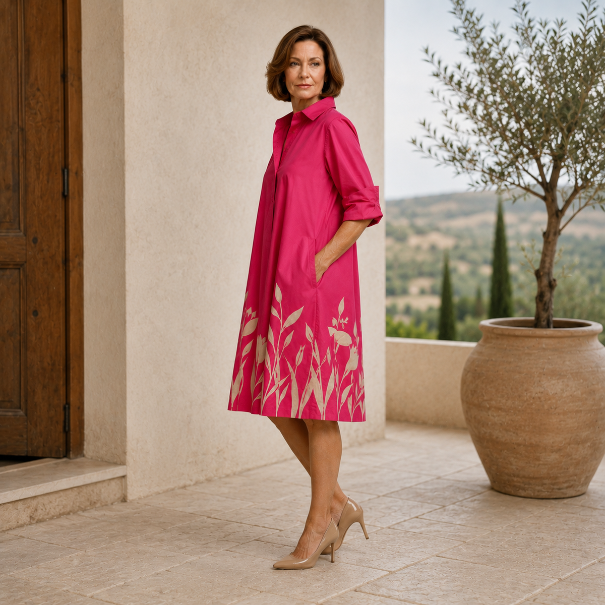 Renee™ | Relaxed Flowy Midi Dress