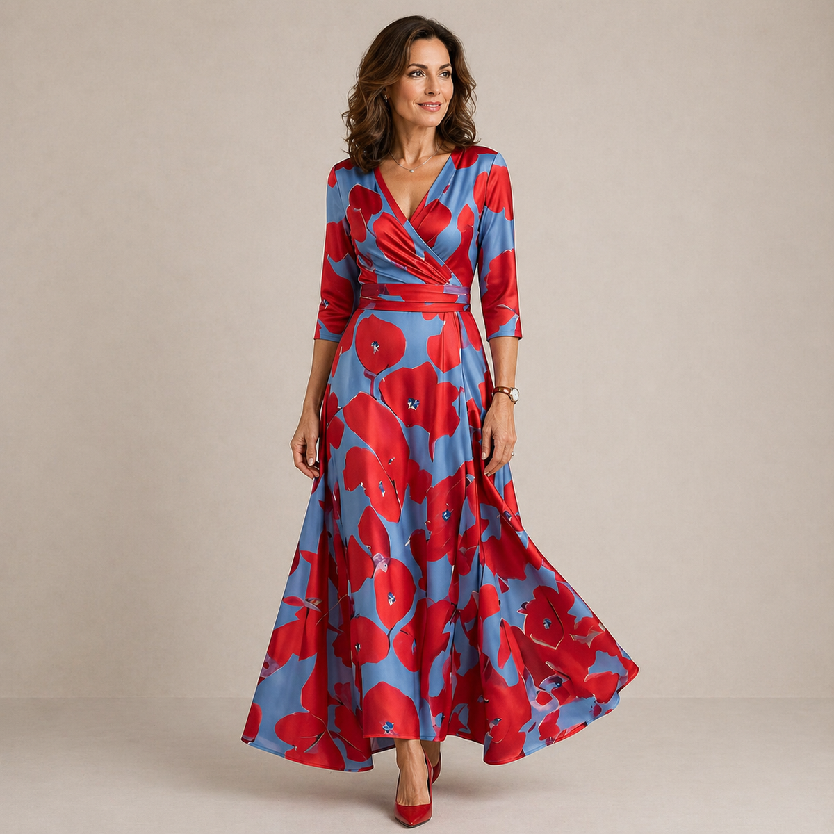 Morwenna | Floral Wrap Maxi Dress