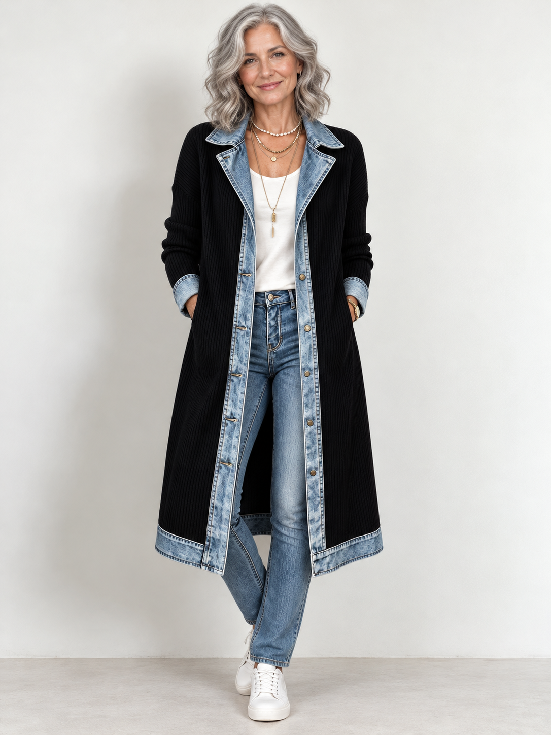 Riley | Casual Long-line Knit Cardigan