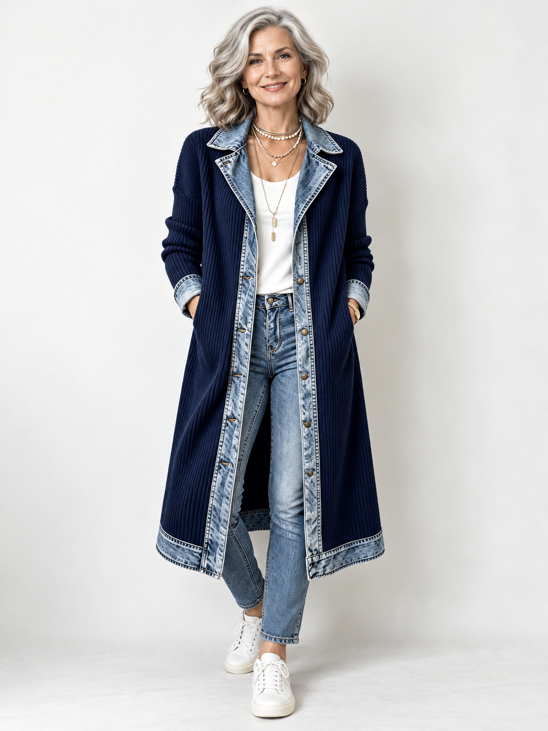 Riley | Casual Long-line Knit Cardigan