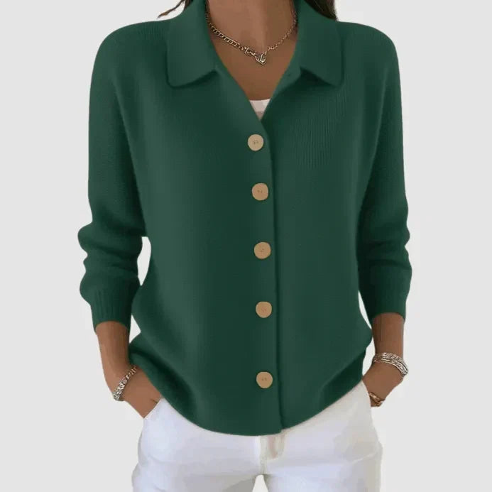 Faith | Button-Up Collared Cardigan