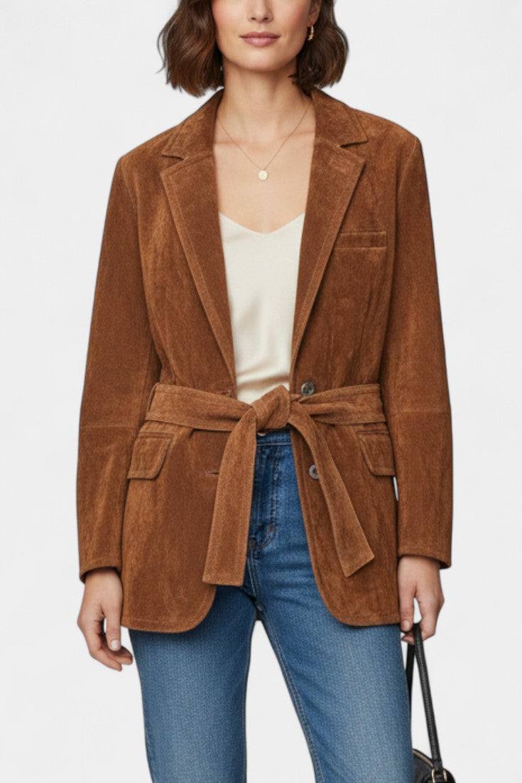 Wren | Tie-Waist Tailored Blazer