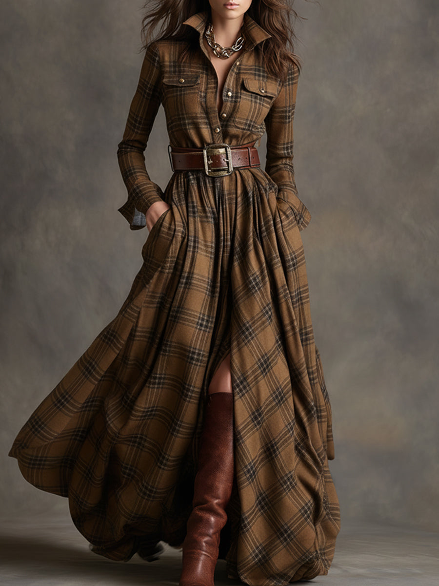 Mireline - Classic Button-Up Shirt Dress