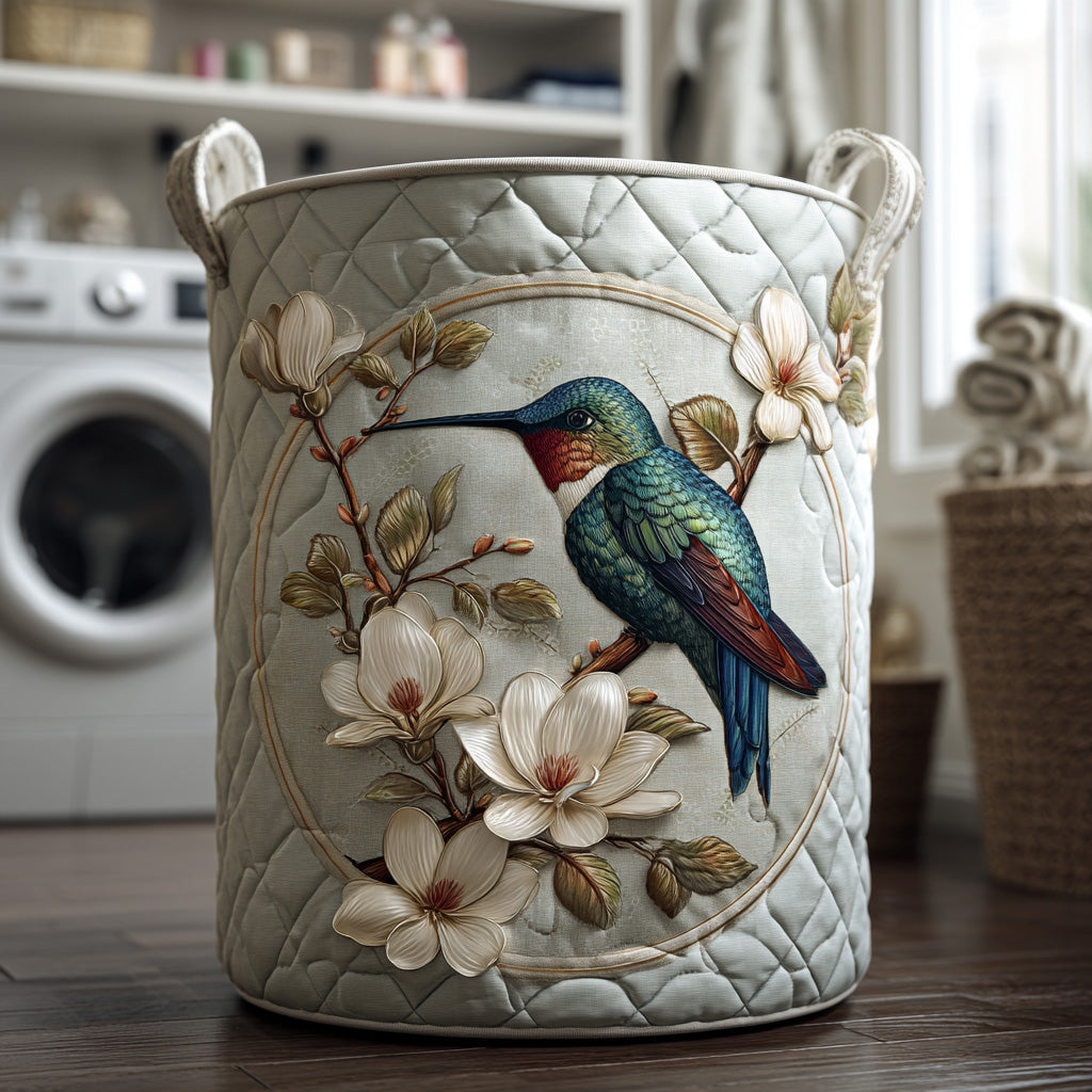 Diana | Hand-Quilted Laundry Basket