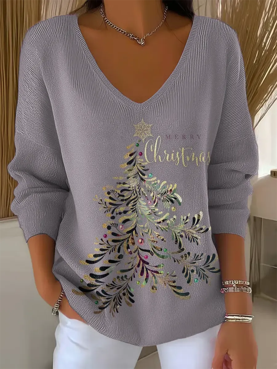 Monica | Elegant Christmas Knit Top