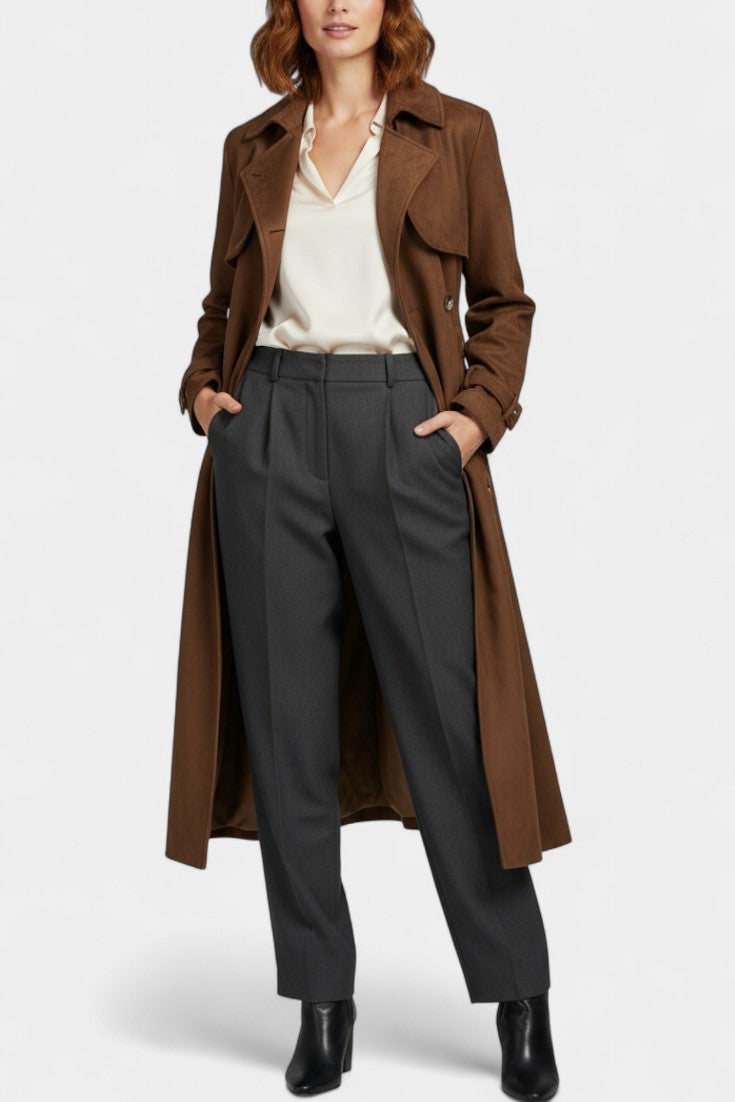 Winifred | Belted Longline Trench Coat