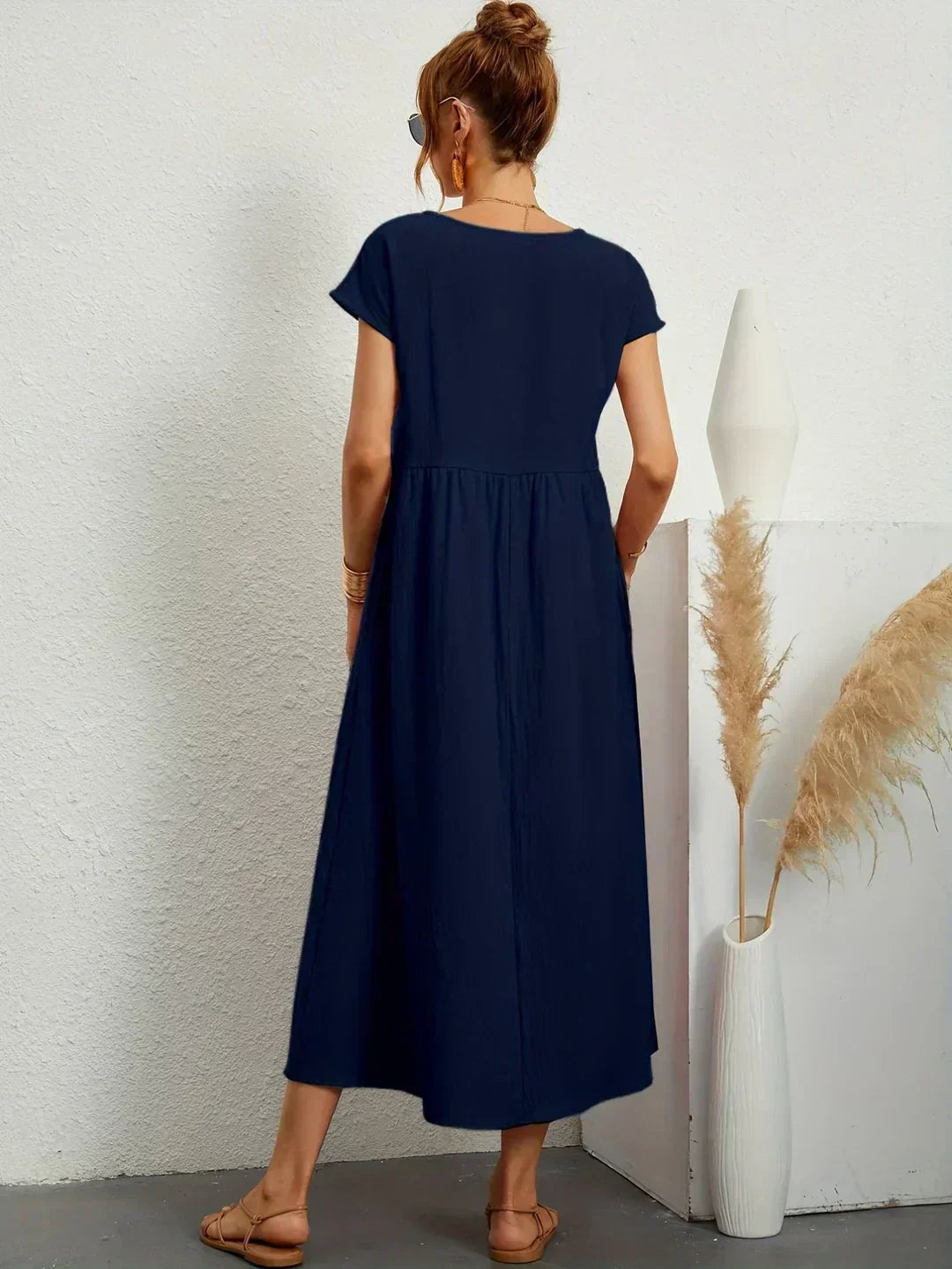 Lola™ | Breathable White Midi Dress