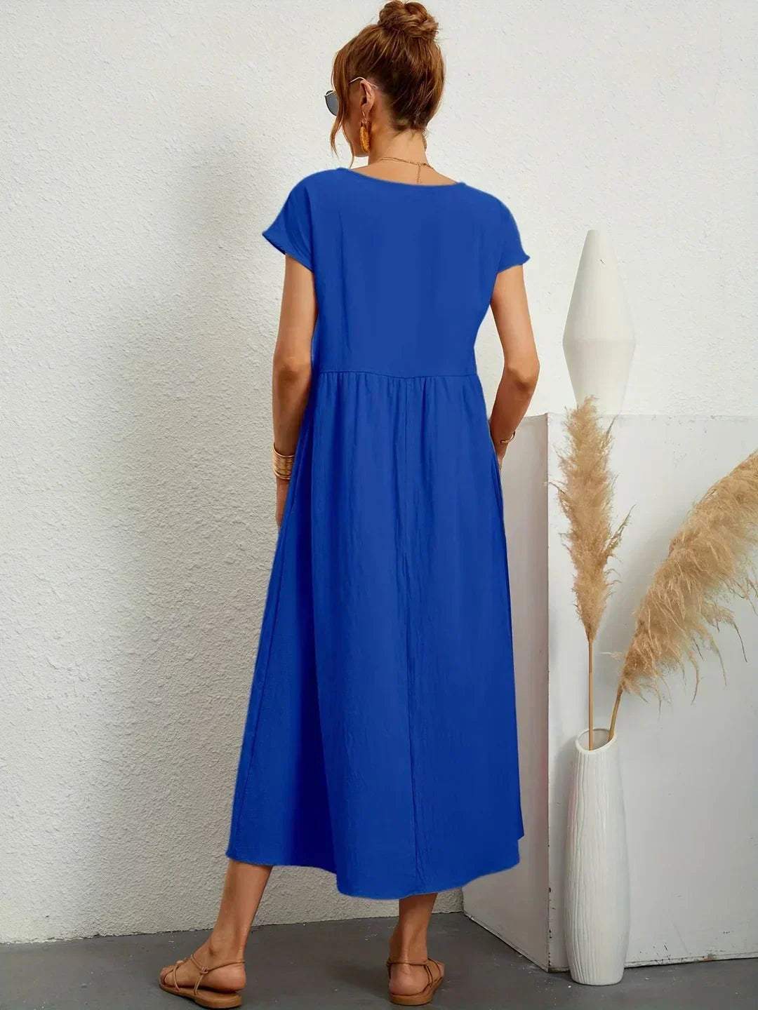 Lola™ | Breathable White Midi Dress