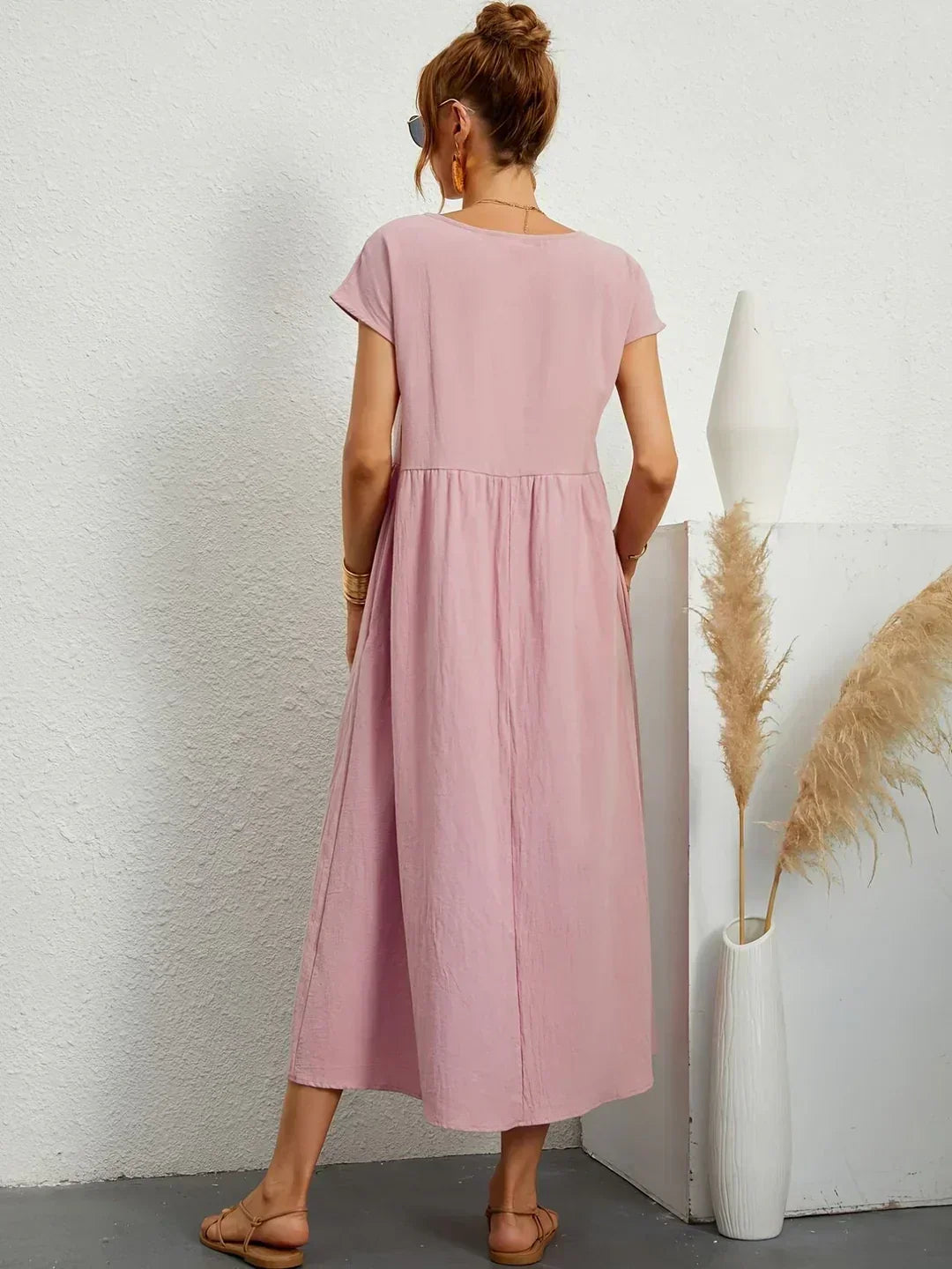 Lola™ | Breathable White Midi Dress