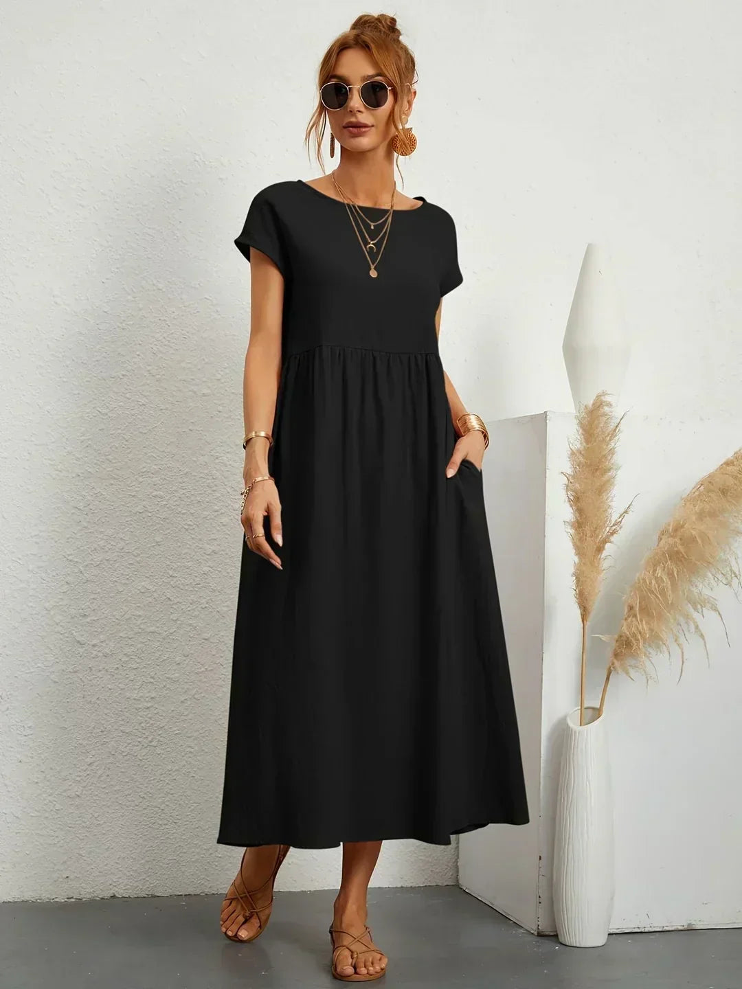 Lola™ | Breathable White Midi Dress