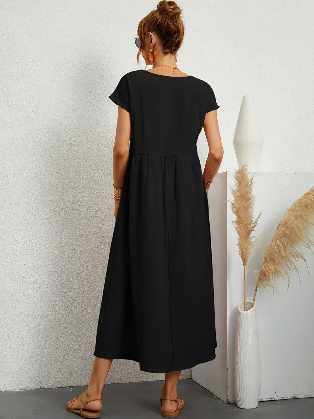 Lola™ | Breathable White Midi Dress