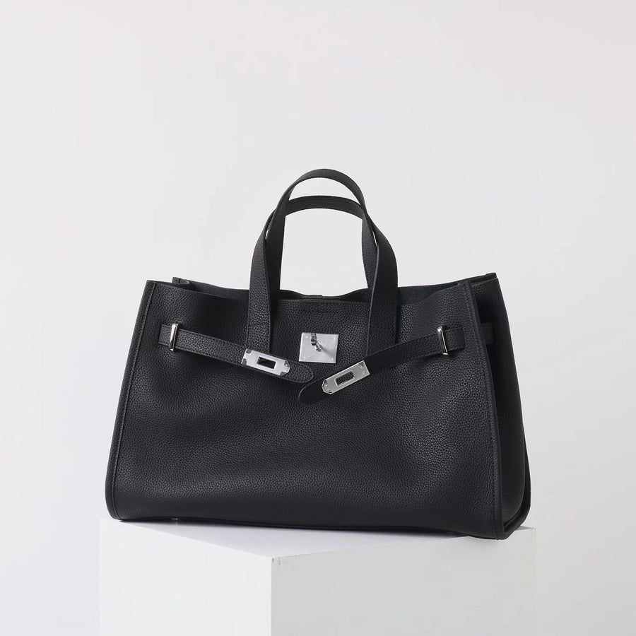 BEVERLEY™ - Large Capacity Genuine Cowhide Leather Tote Bag for Work & Travel