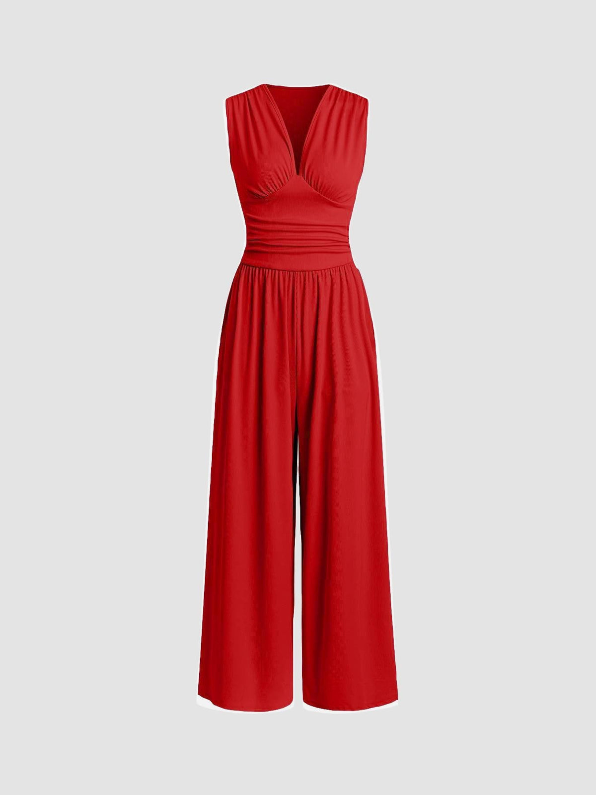 Alaina™ | Chic Sleeveless Wide-Leg Jumpsuit