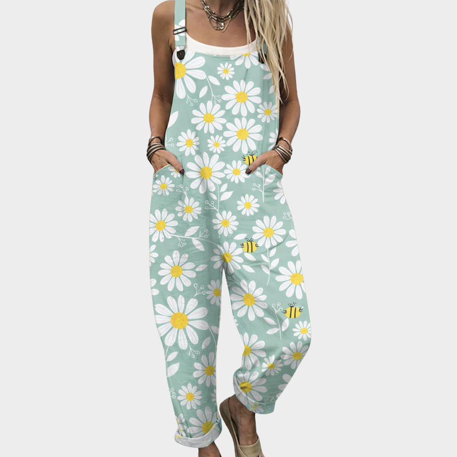 Yvonne™ | Relaxed Dungaree Jumpsuit