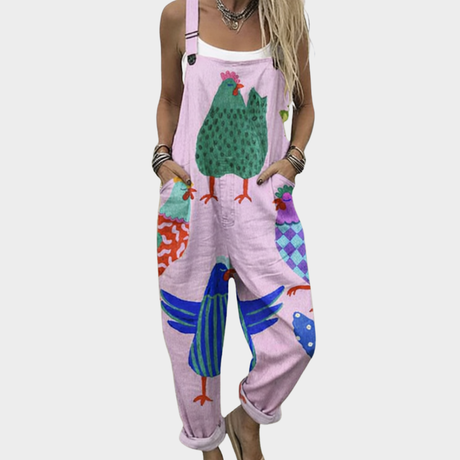 Taryn™ | Relaxed Dungaree Jumpsuit