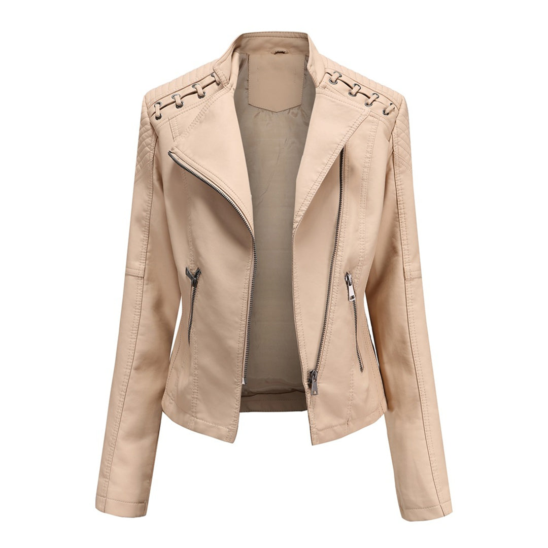 Juliette | Sleek Zip Moto Jacket