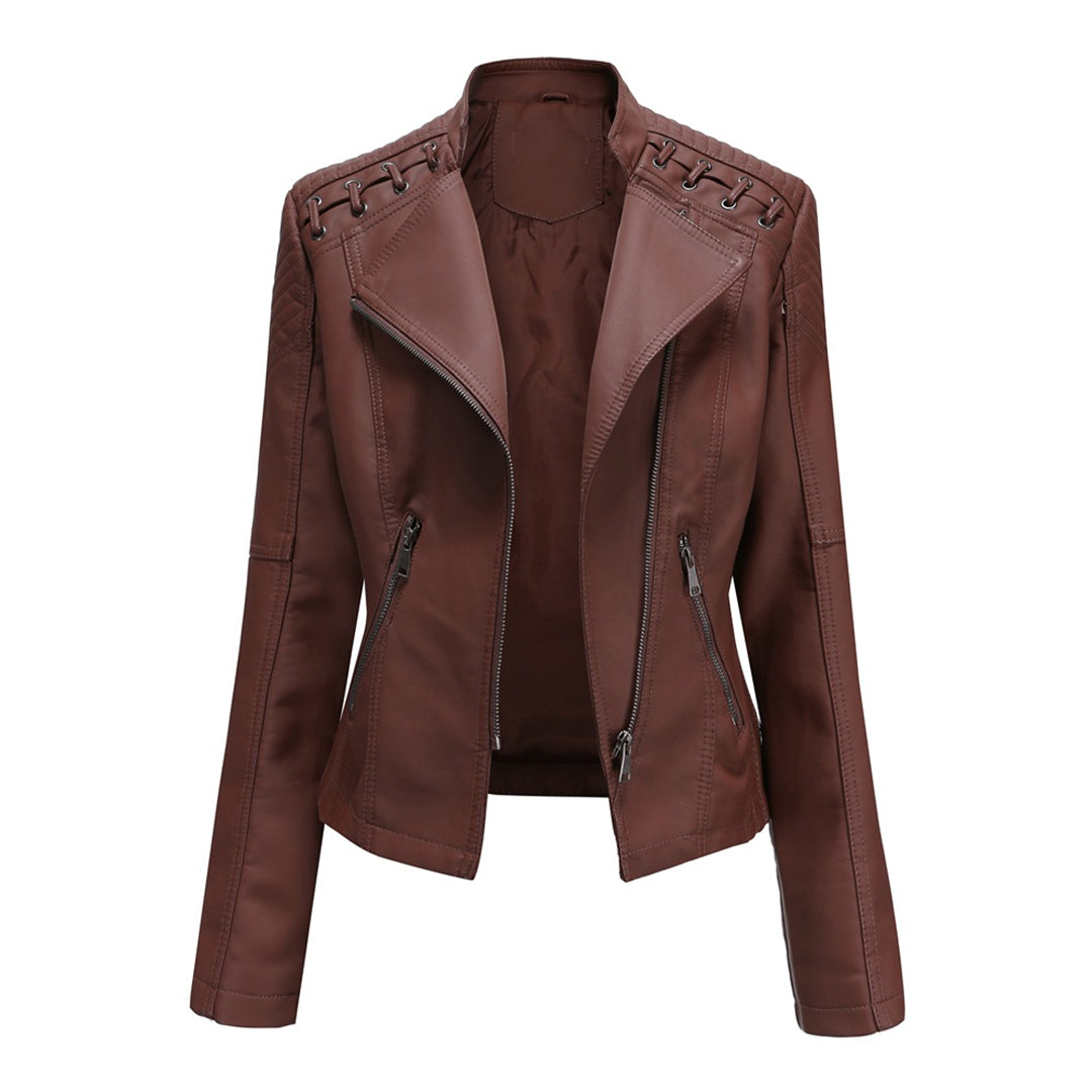 Juliette | Sleek Zip Moto Jacket