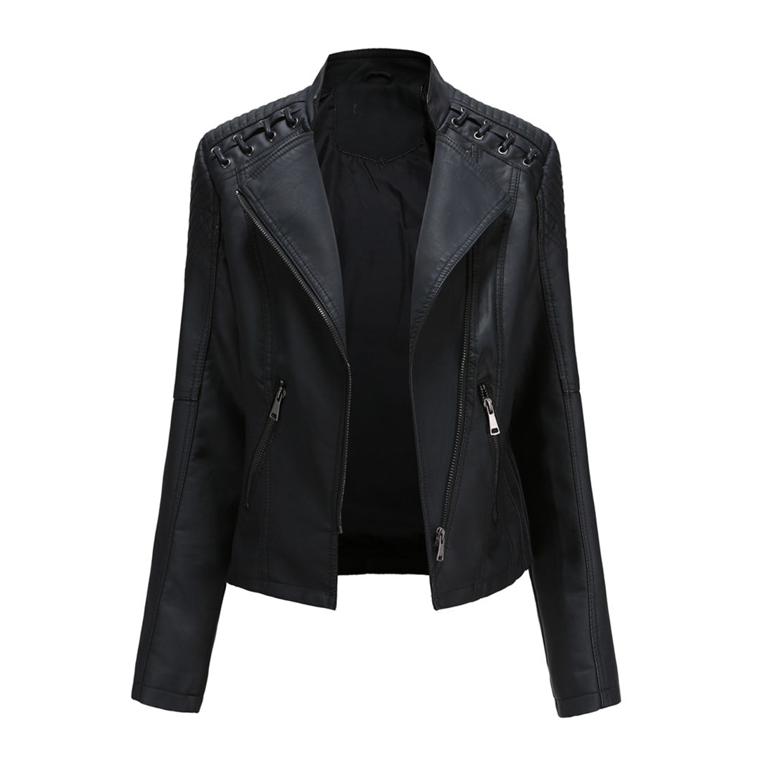 Juliette | Sleek Zip Moto Jacket