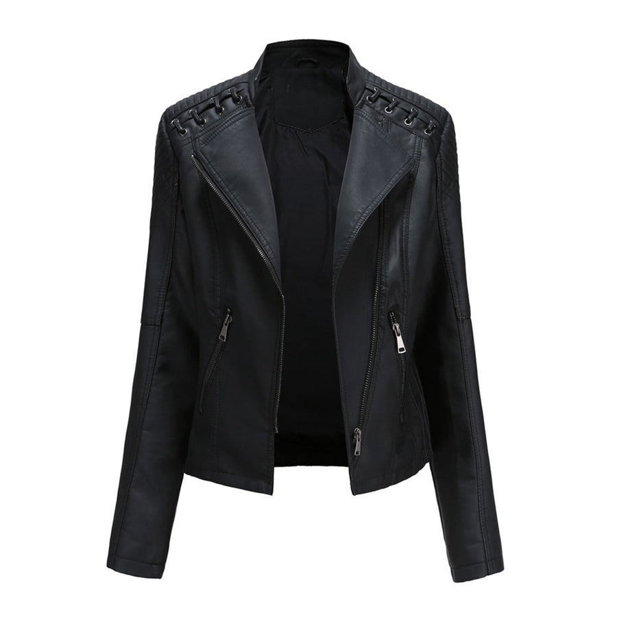 Juliette | Sleek Zip Moto Jacket