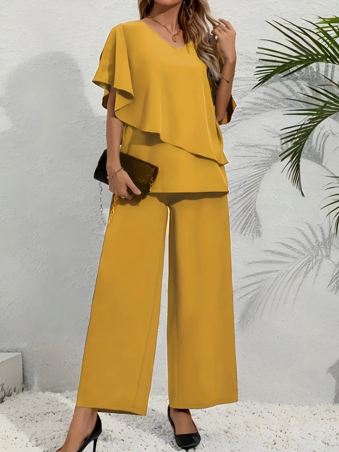 Carolyn™ | Elegant Layered Two Piece Set
