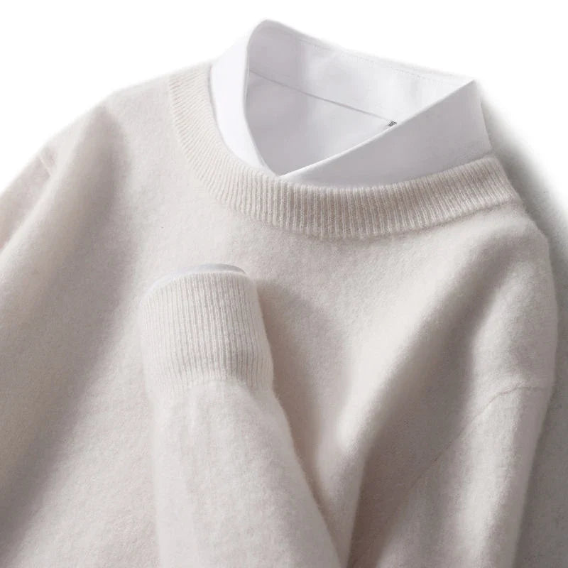 Lucy | Merino Wool Crew Neck Sweater