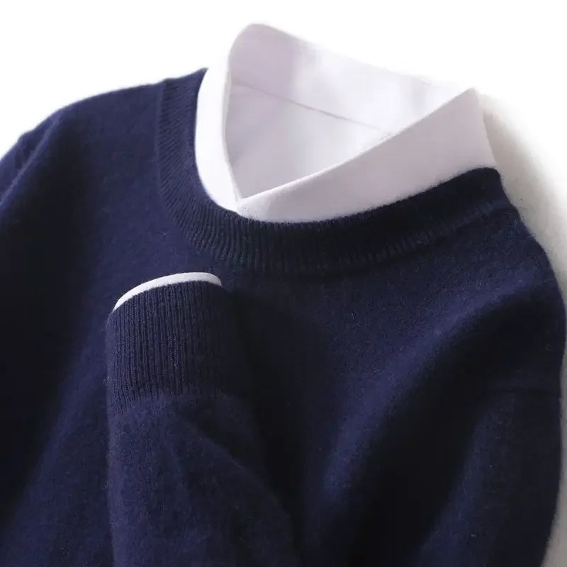 Lucy | Merino Wool Crew Neck Sweater