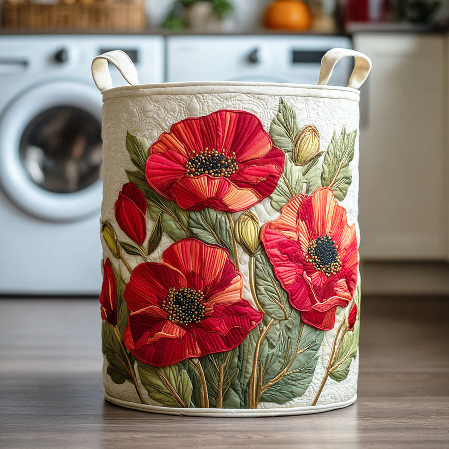 Rubina | Hand-Quilted Laundry Basket