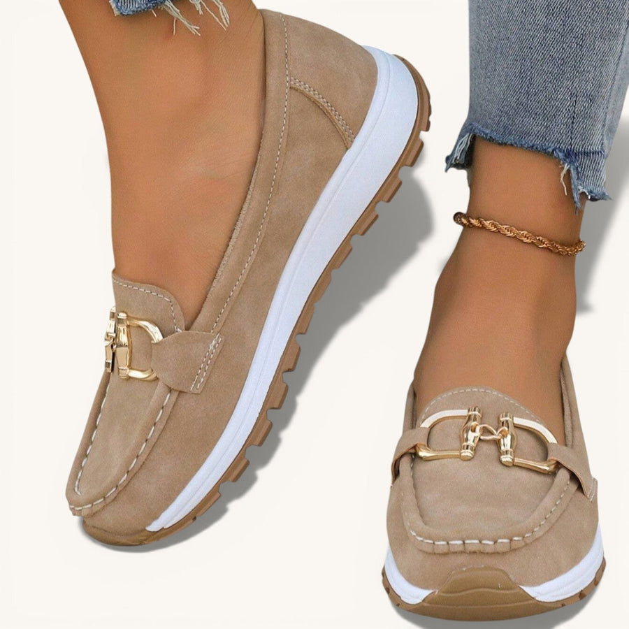 Ellie - Flat Buckle Loafers