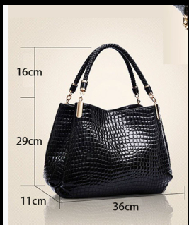 Lusso Milano - Crocodile Leather Shoulder Bag