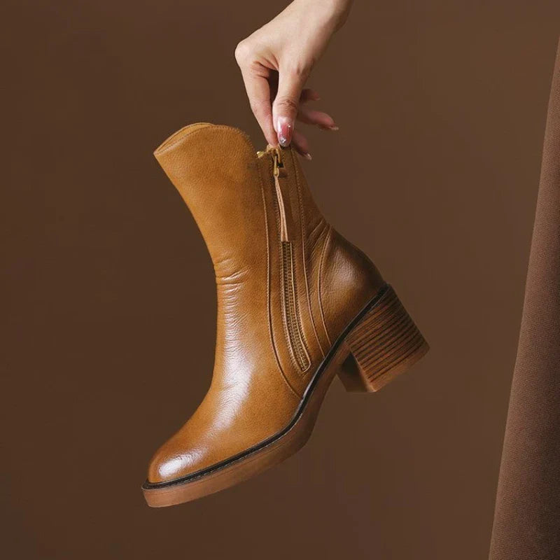 Lorraine | Low Heel Fall Ankle Boots
