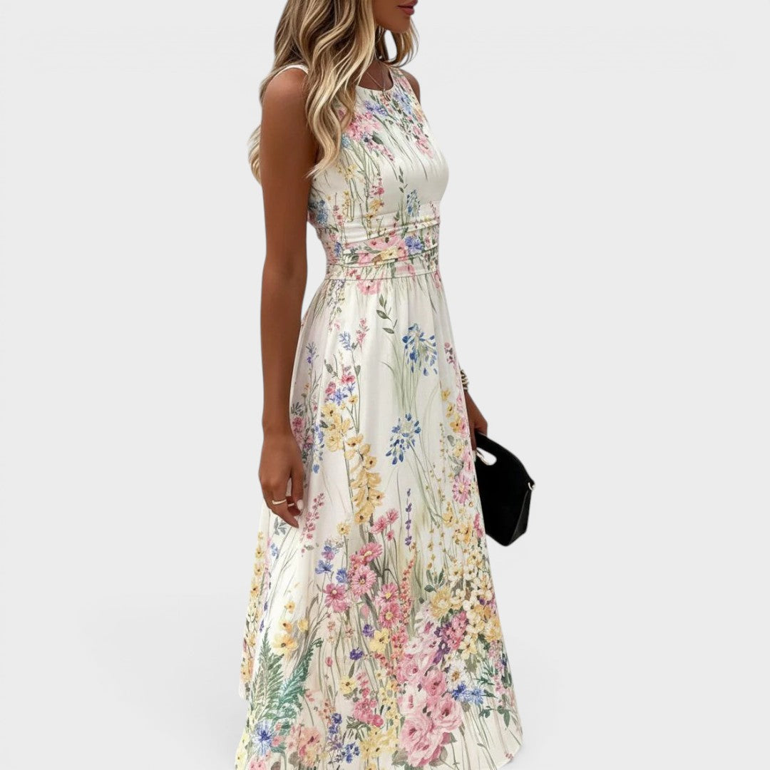 Daisy™ | Lace Trim Midi Dress