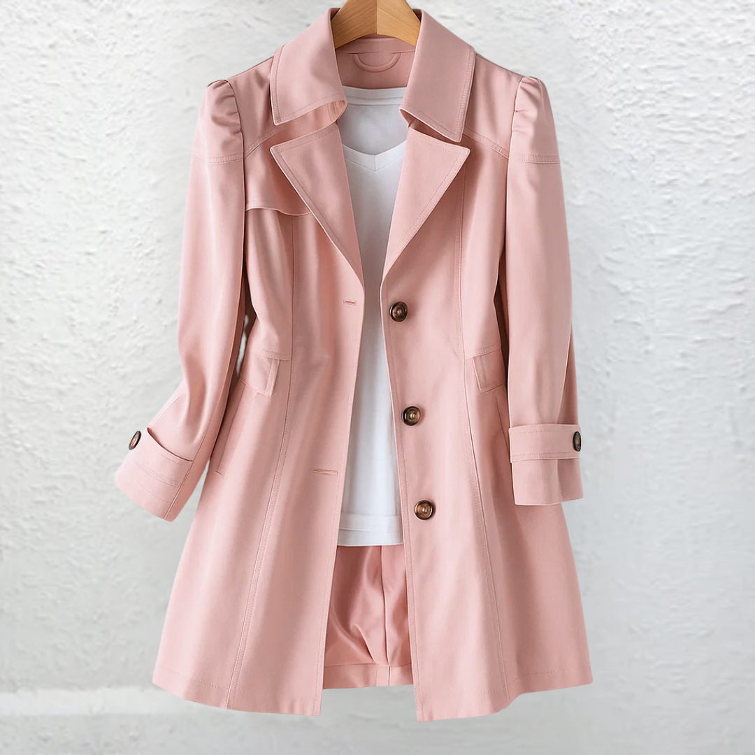 Cassia | Refined Mid-Length Trench Coat