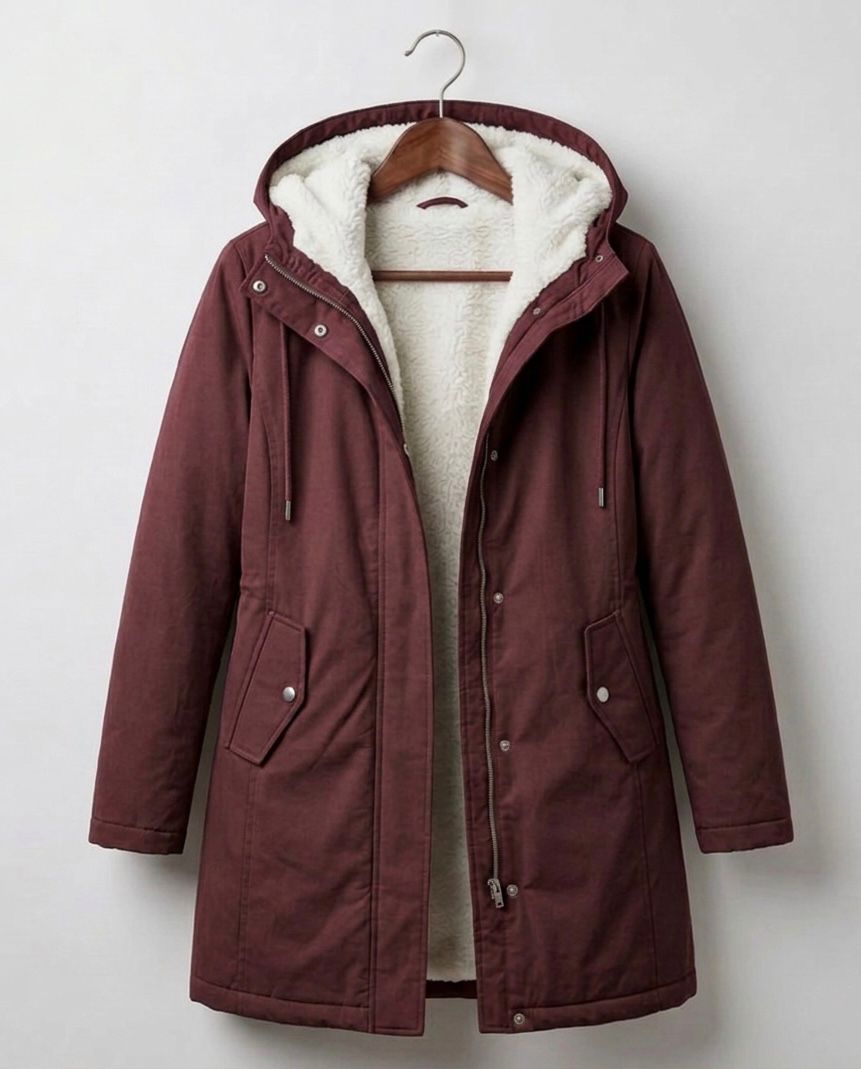 Murielle™ | Classic Warm Sherpa Lined Winter Coat