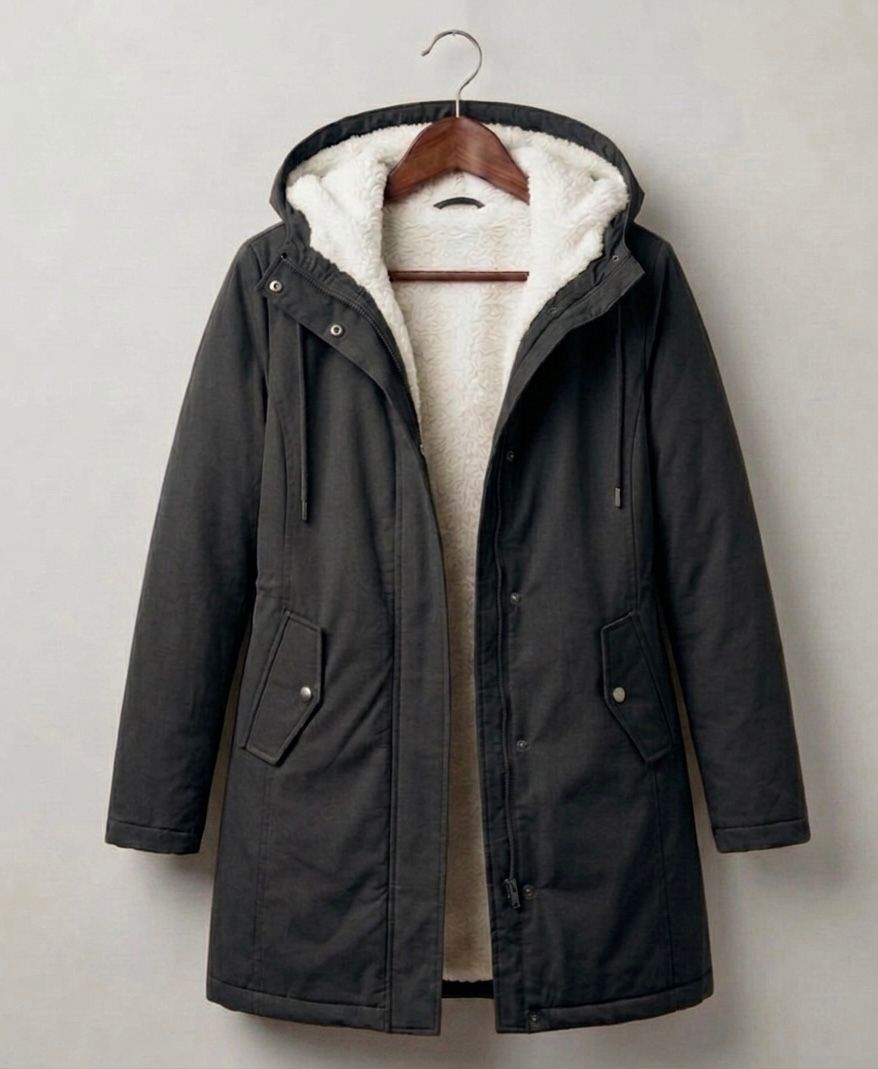 Murielle™ | Classic Warm Sherpa Lined Winter Coat