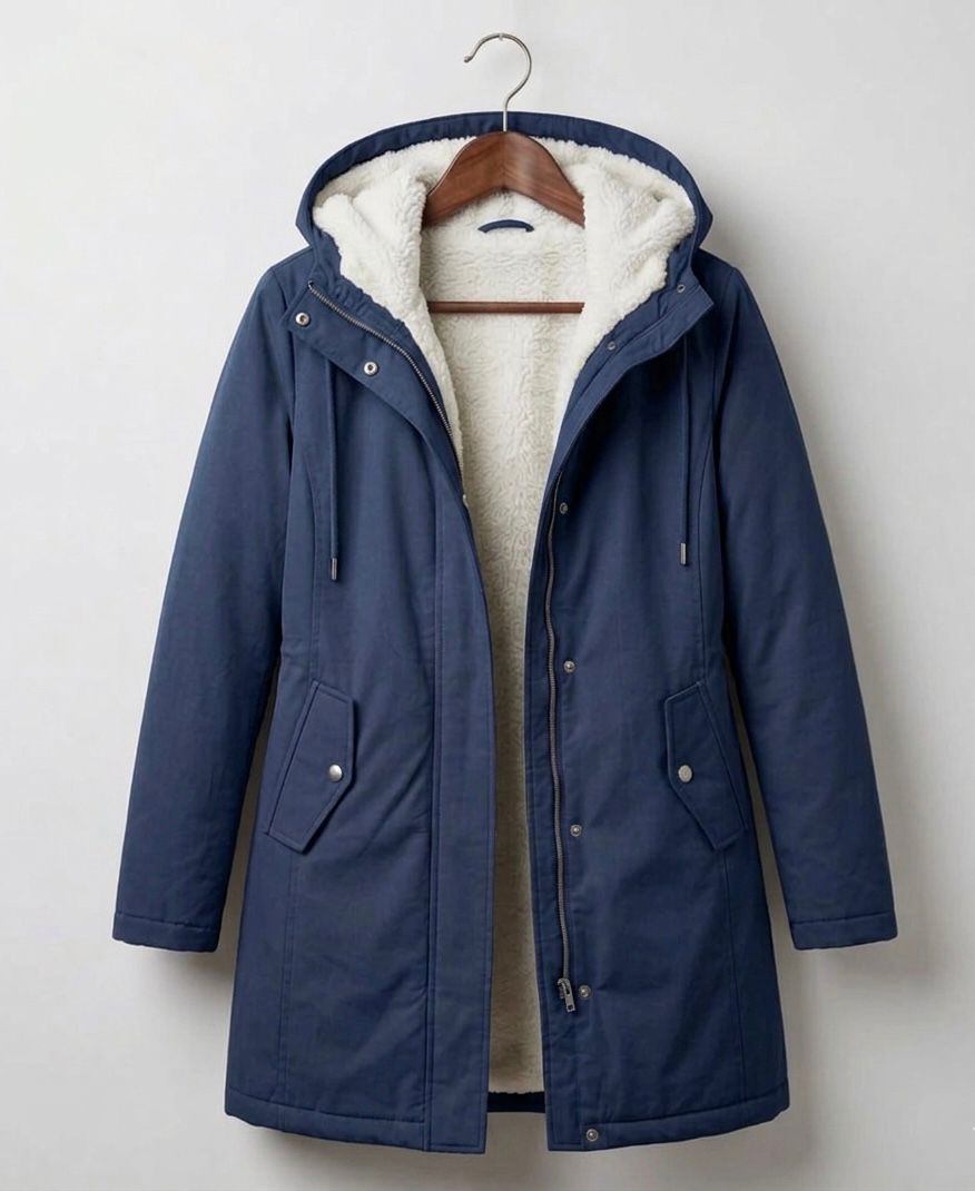 Murielle™ | Classic Warm Sherpa Lined Winter Coat