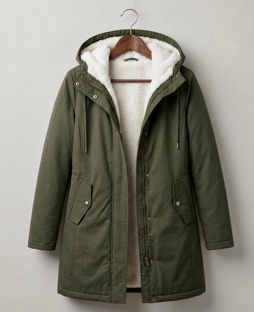 Amelia | Classic Warm Sherpa Lined Winter Coat