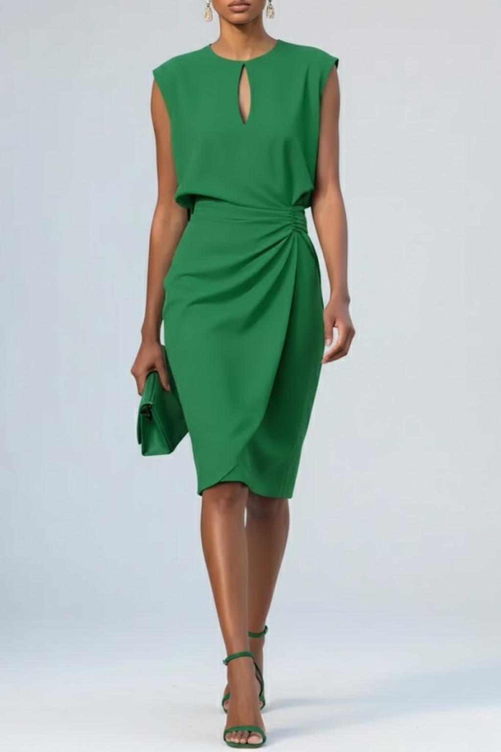 Harper™ | Draped Midi Dress