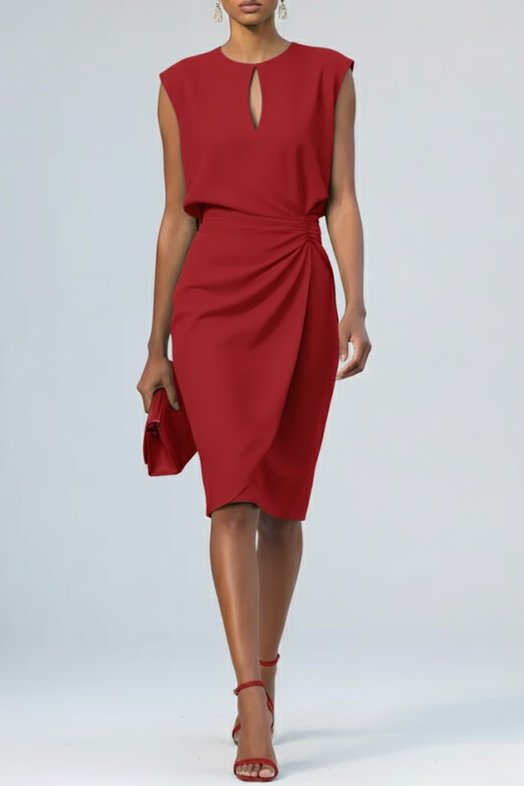 Harper™ | Draped Midi Dress
