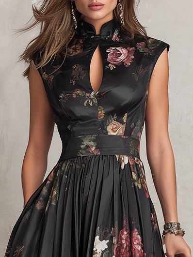 Halima - Keyhole Slim-Fit Maxi Dress
