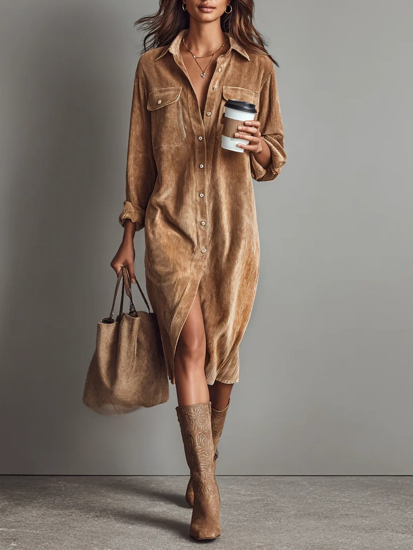 Aurovia | Chic Flared Hem Dress