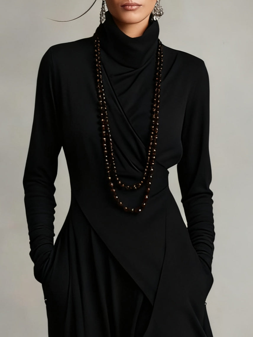 Genevieve | The Turtleneck Maxi Dress