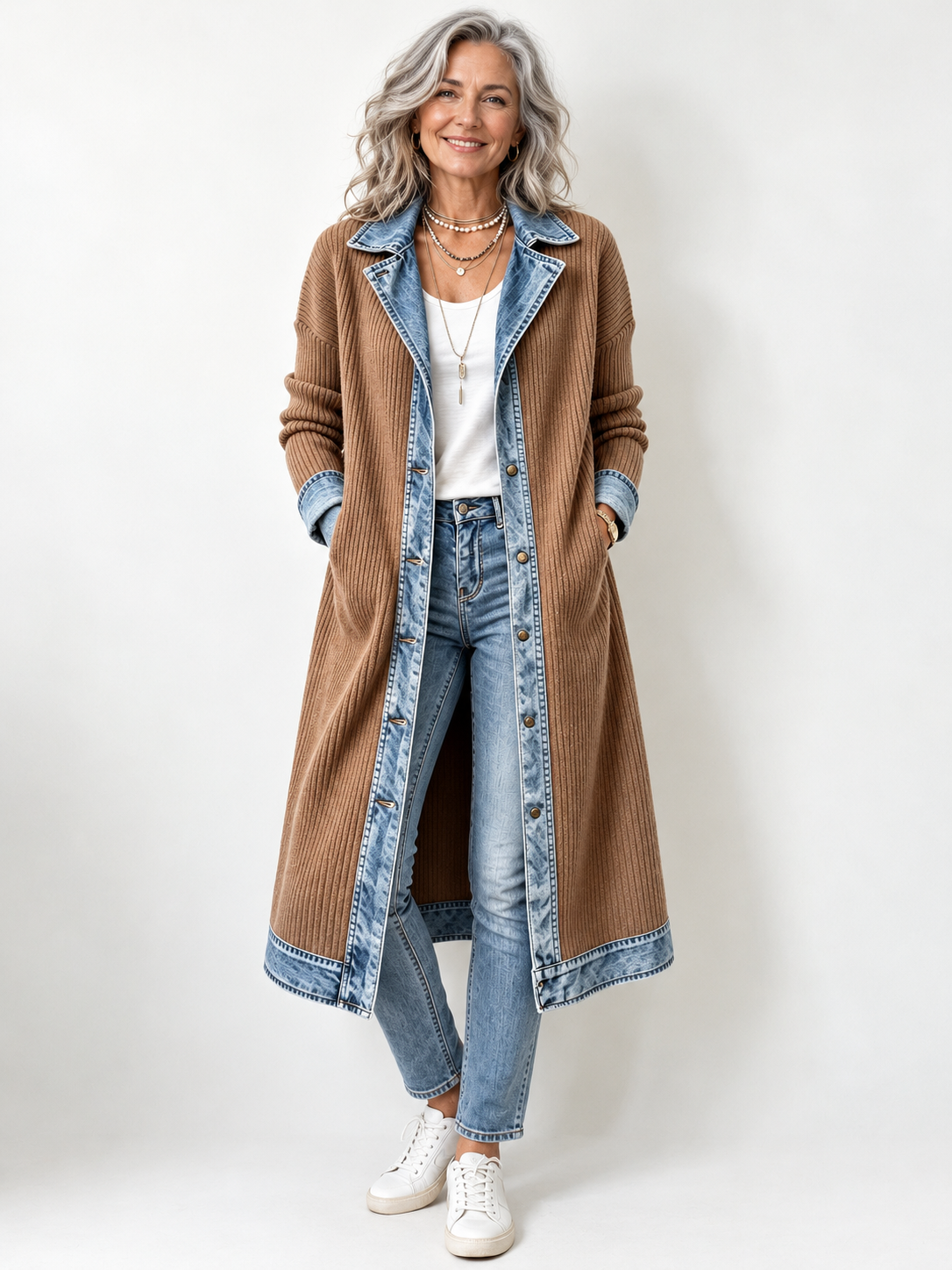Riley | Casual Long-line Knit Cardigan